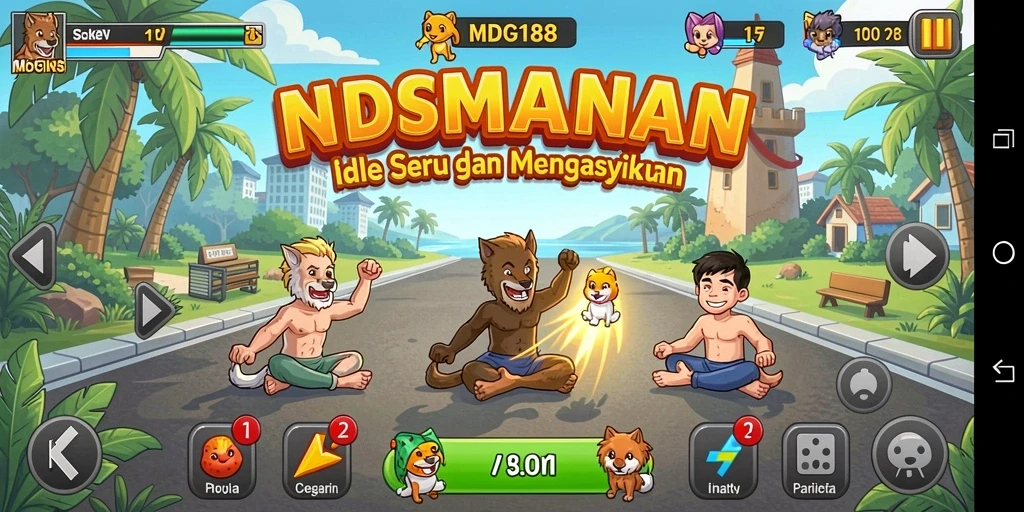 Tampilan gameplay MDG188 yang menampilkan era idle yang menarik.
