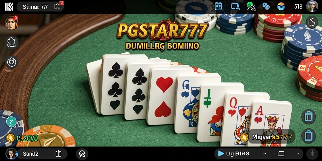 Tampilan gameplay seru Domino di PGSTAR777.