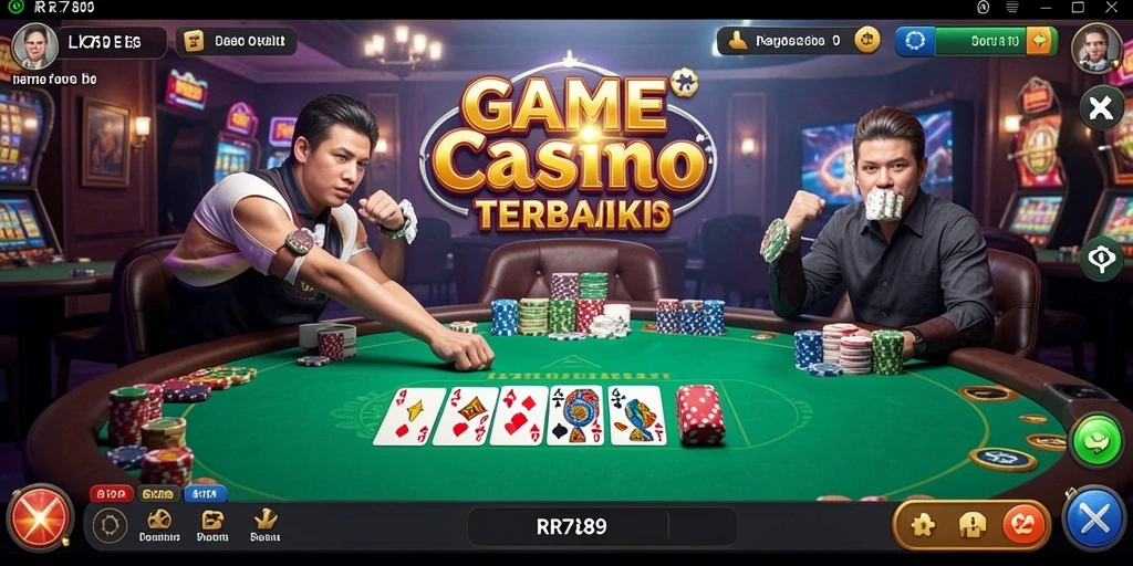 Screenshot gameplay RR789 menunjukkan momen seru di kasino langsung.