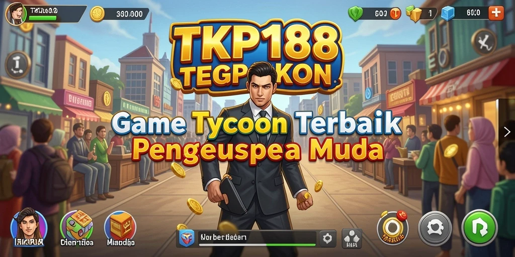 Tampilan menarik dari gameplay TKP188 yang menggambarkan pengelolaan bisnis.